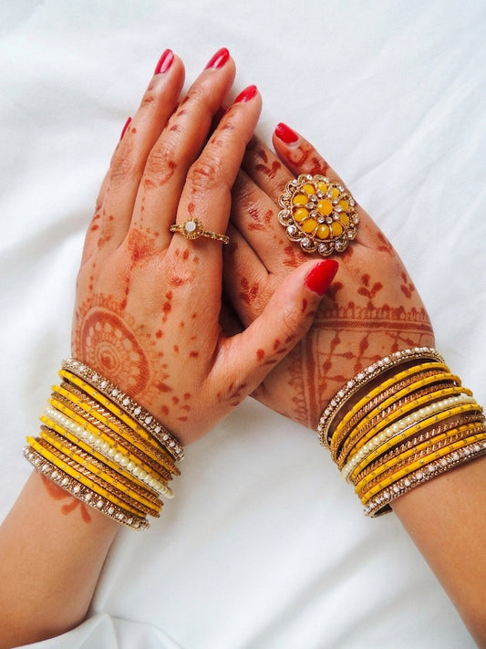 ‘Liliana’ Bangle Stack - Yellow