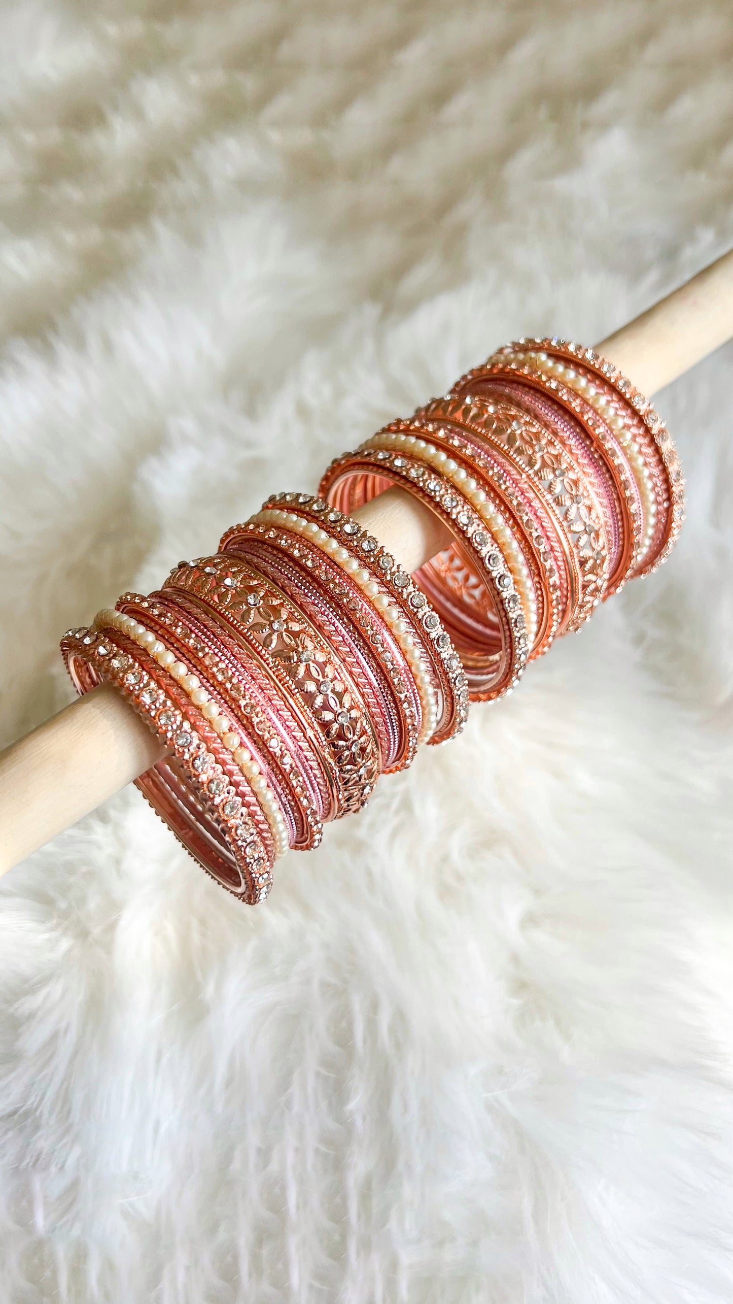 Rose Gold Bangle Stack II