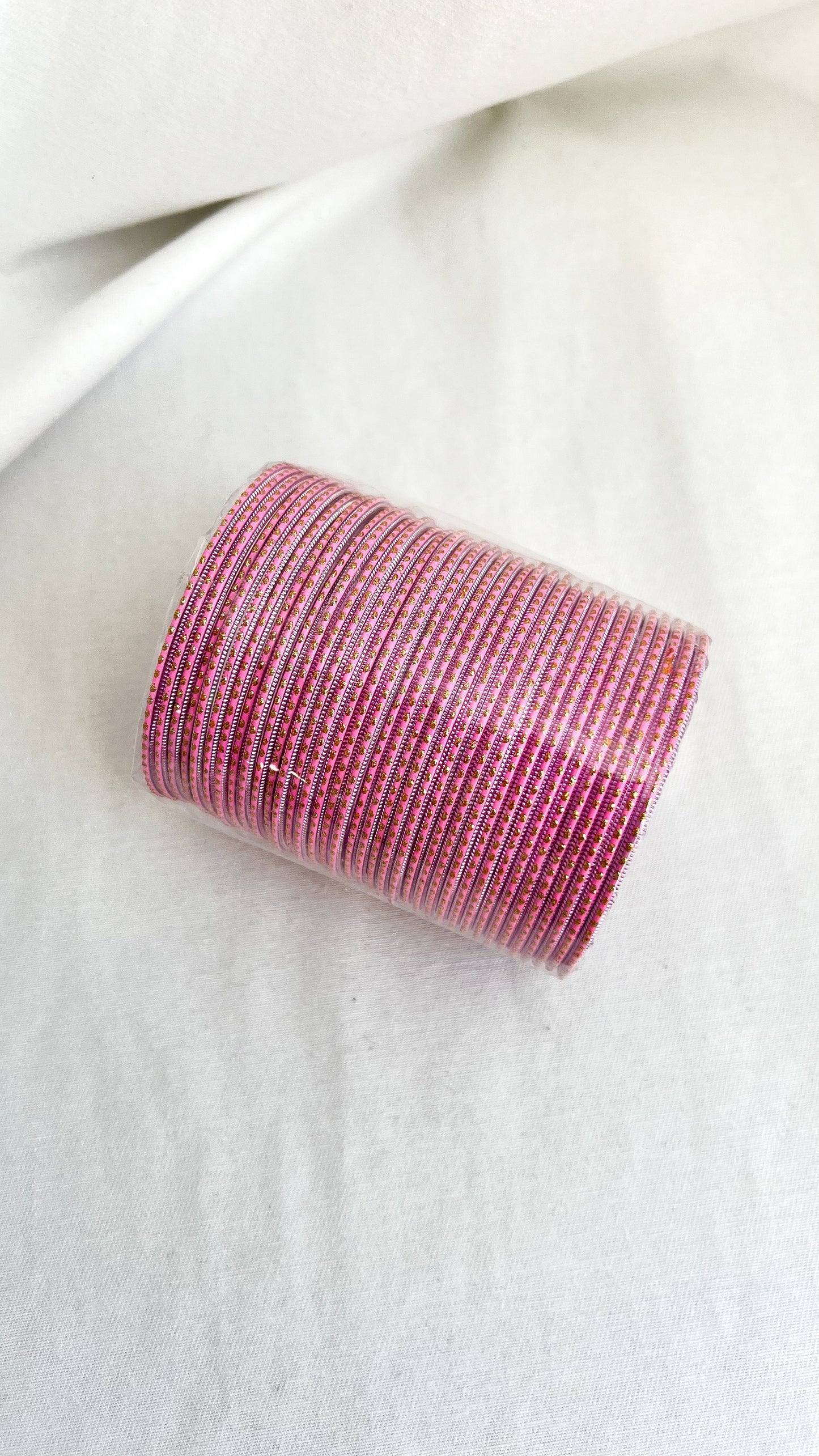 'Ballerina Pink’ Glitter Bangle Pack