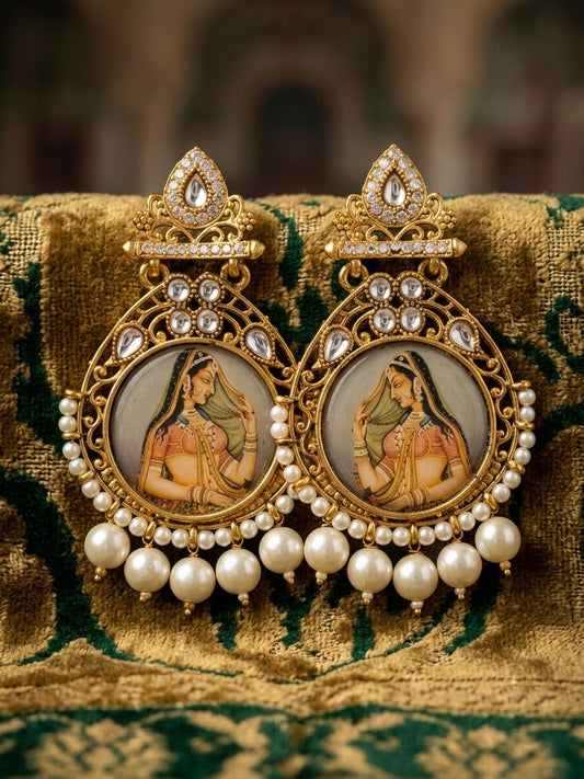 ‘Maharani’ Meenakari Earrings