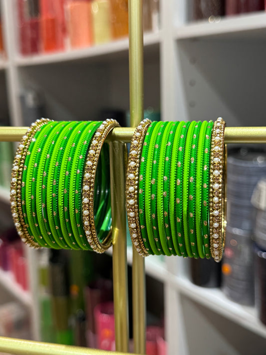 ‘Matcha Meena’ Bangle Stack (price per hand)