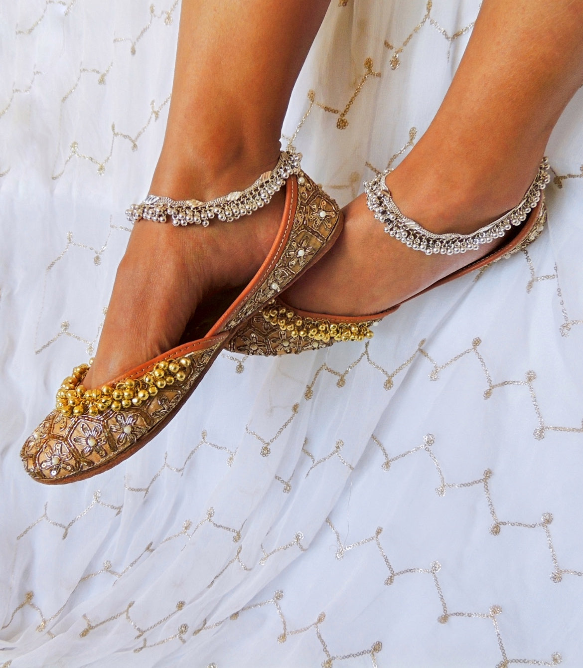 ‘Saba’ Silver Anklets