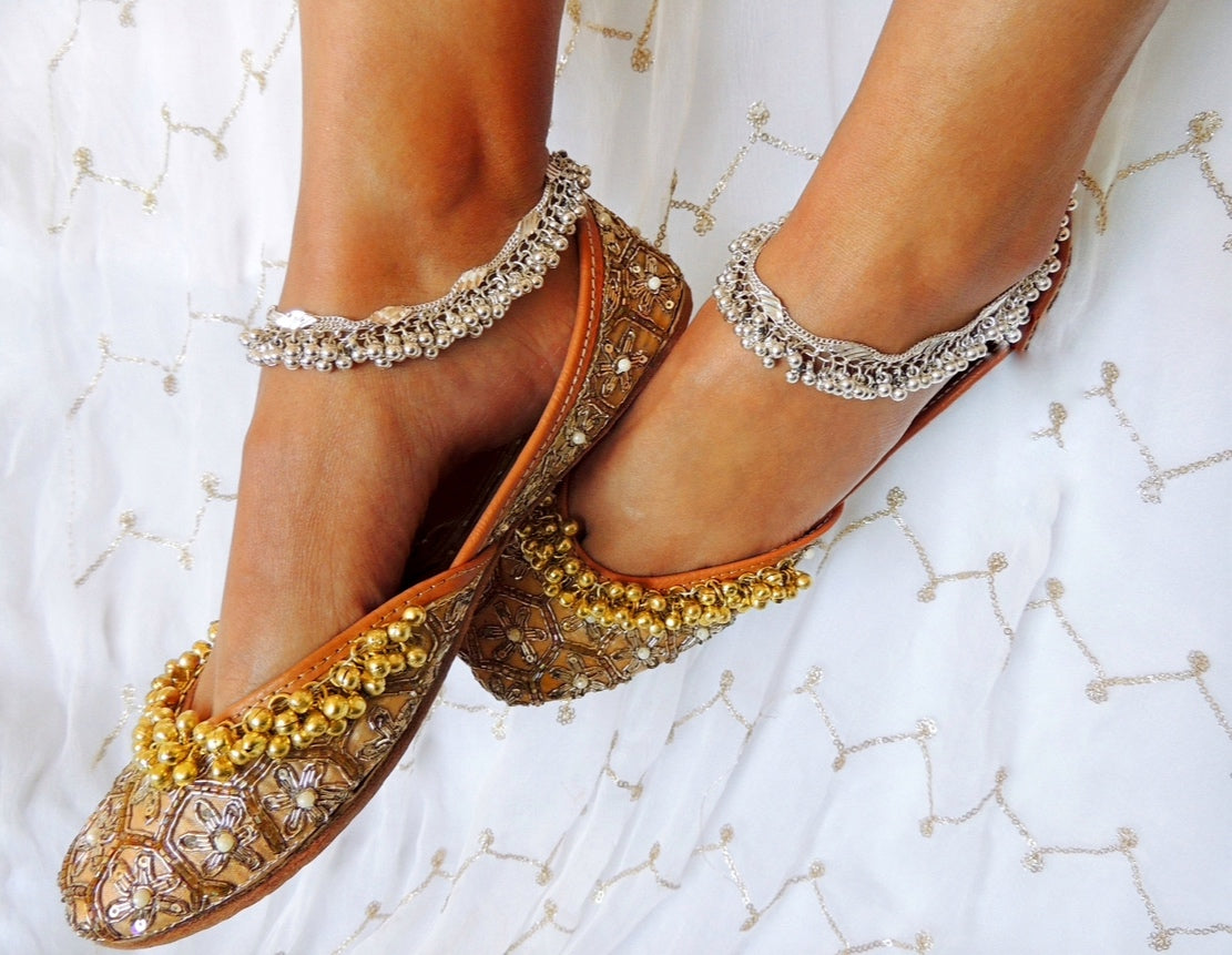 ‘Saba’ Silver Anklets
