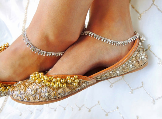 ‘Asiya’ Silver Anklets