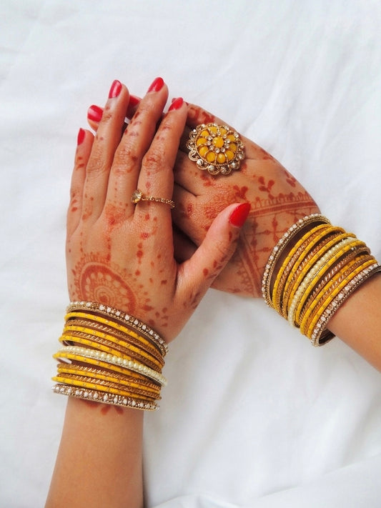 ‘Liliana’ Bangle Stack - Yellow