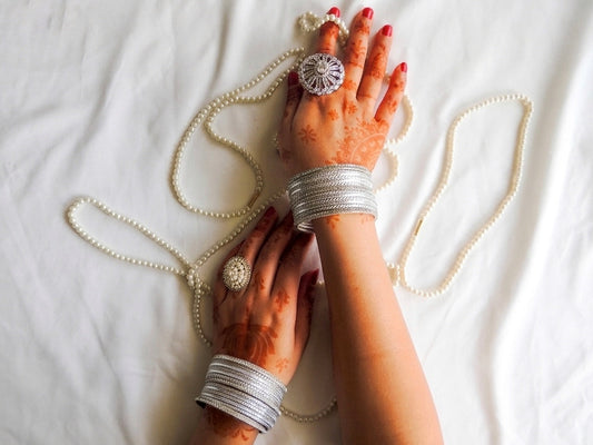 ‘Liliana’ Bangle Stack - Silver