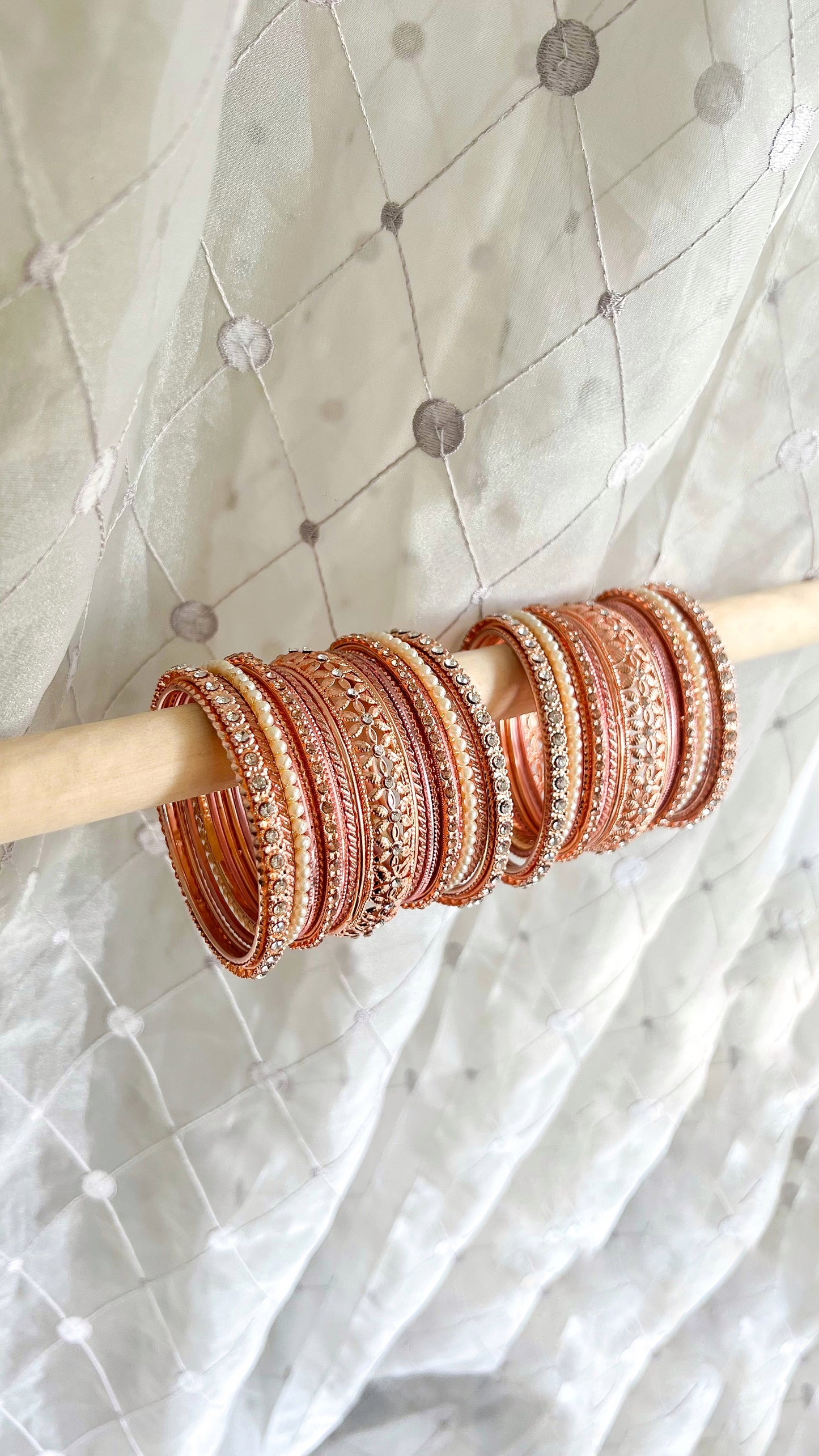 Rose Gold Bangle Stack II