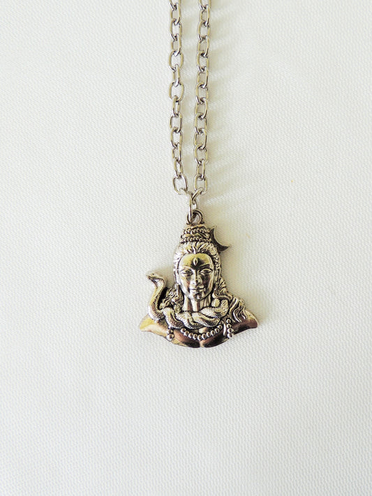 Shiv Ji Necklace Silver