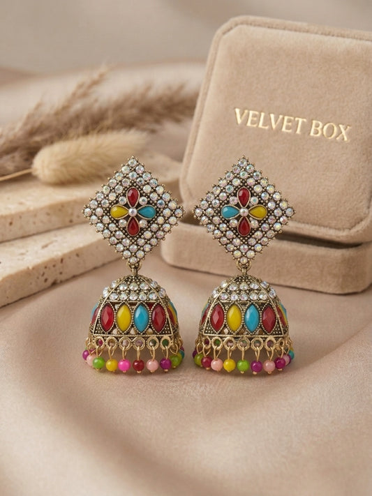 Starlight Jhumkis - Multi