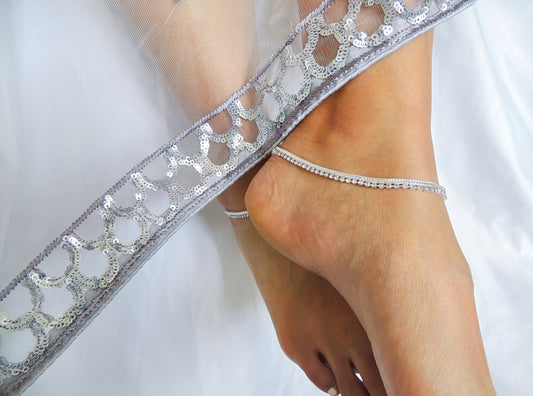 ‘Anokhi’ Silver Anklets