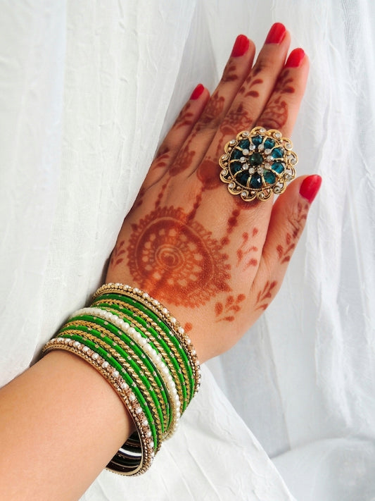 ‘Liliana’ Bangle Stack - Green