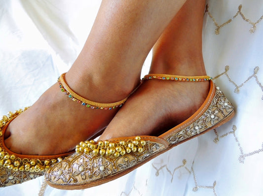 ‘Lucie’ Gold and Multi Anklets
