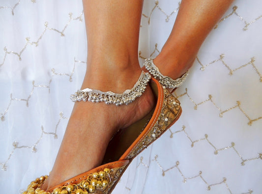 ‘Saba’ Silver Anklets
