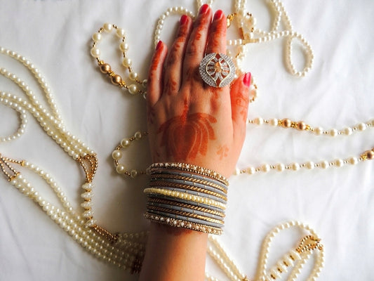 ‘Liliana’ Bangle Stack - Grey