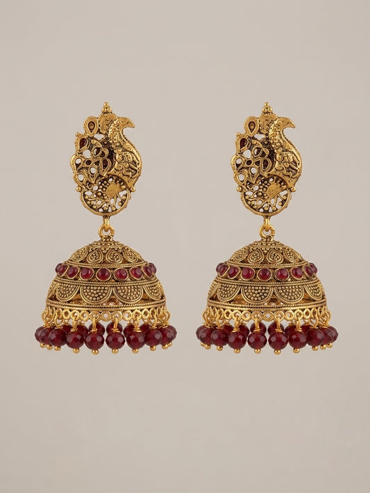 ‘Peacock Royale’ Jhumkis
