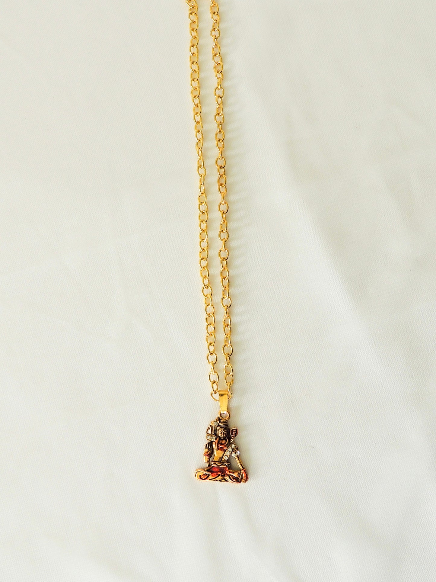 Shiv Ji Necklace Gold