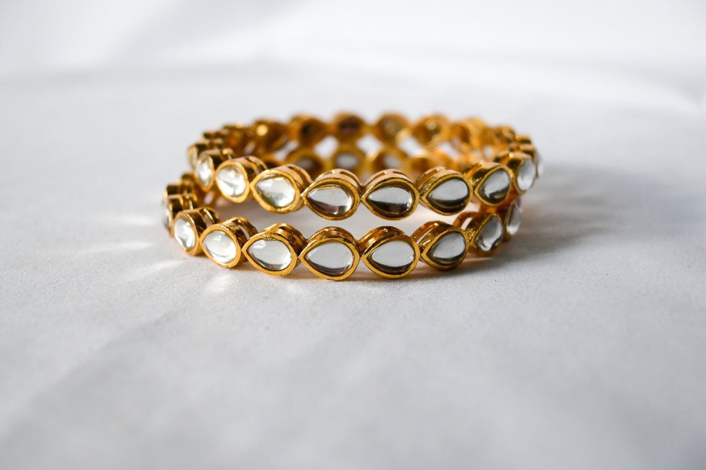 ‘Teardrop Kundan’ Bangles