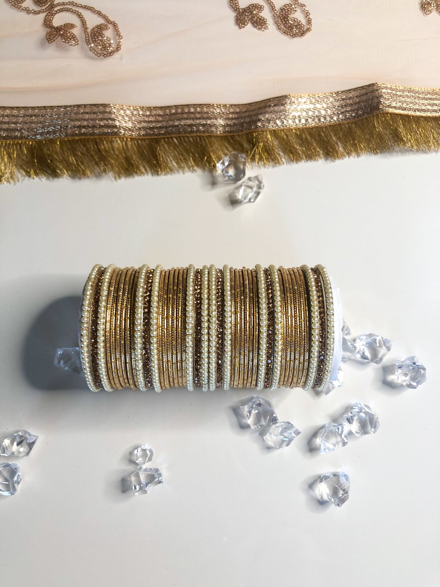 'Golden Glam' Bangle Set