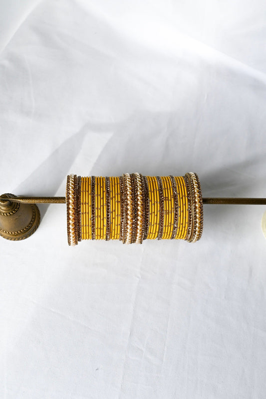 ‘Dream’ Bangle Set - Yellow