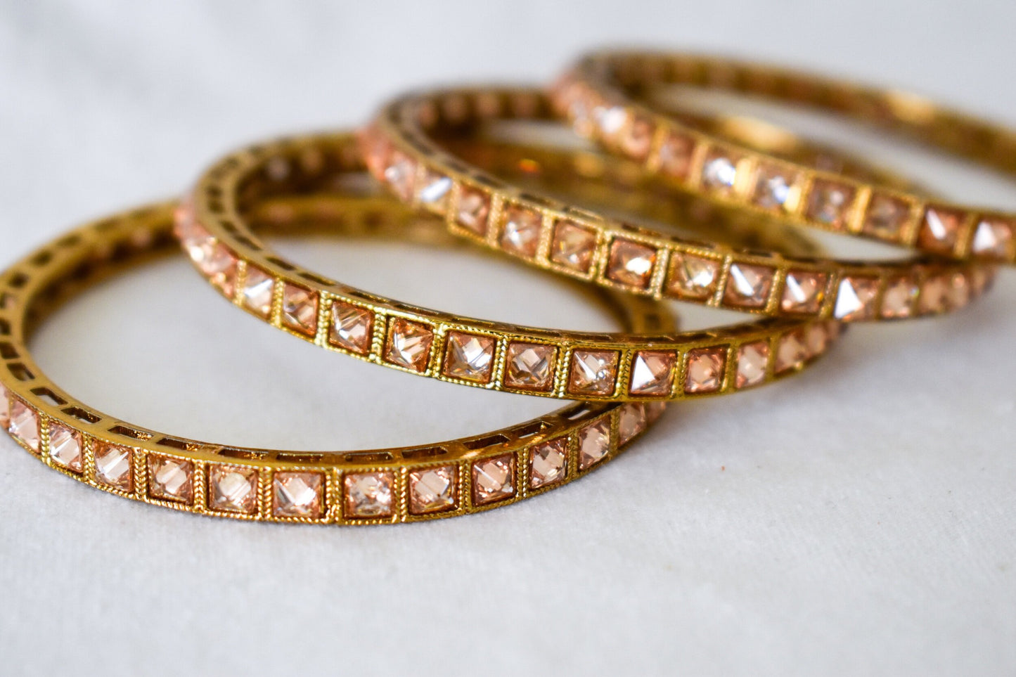 ‘Square’ in Polki Bangles