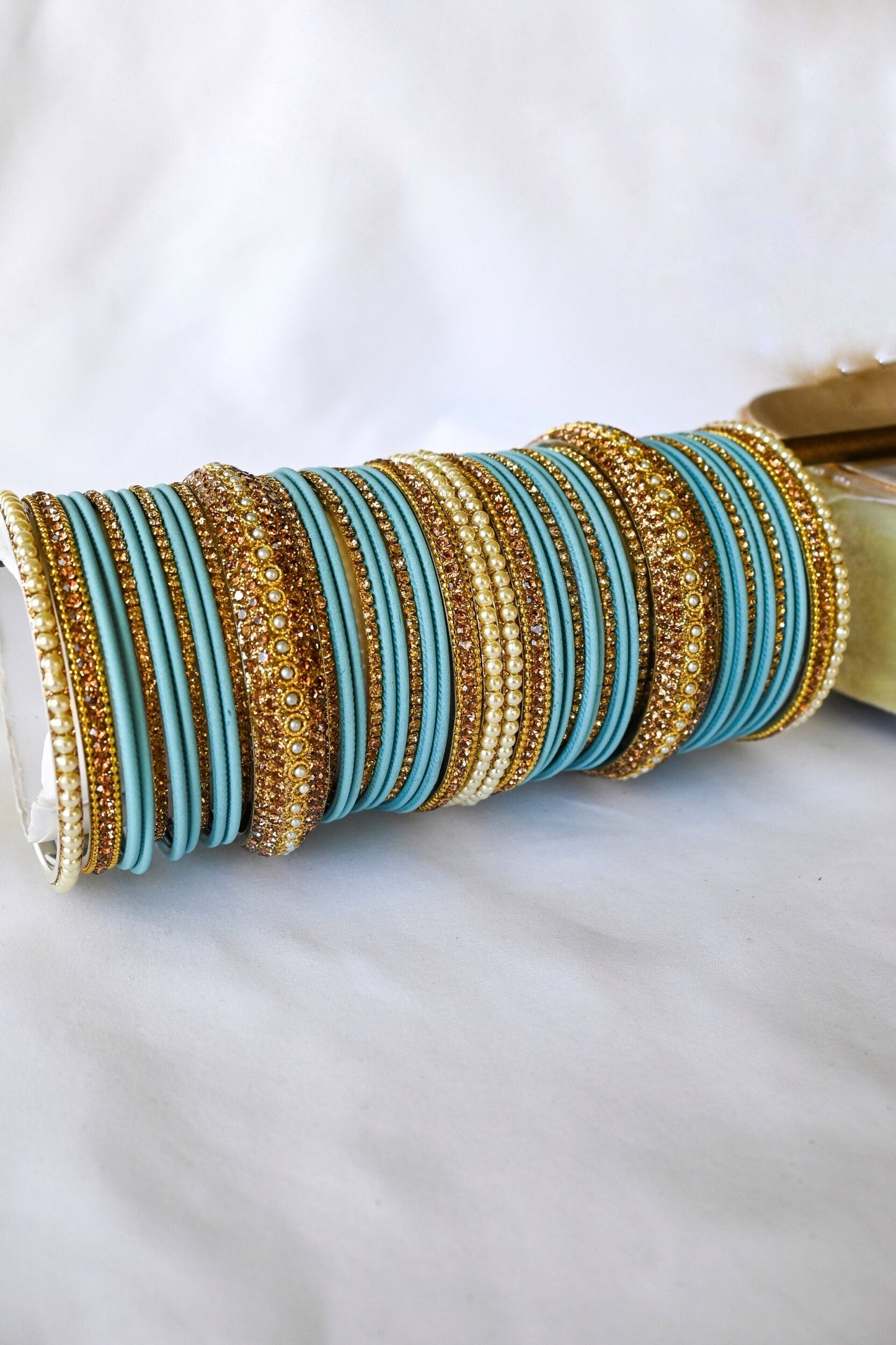 ‘Stargazing’ Bangle Set - Baby Blue