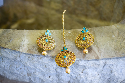 ‘Dolled Up’ Tikka Set - Baby Blue