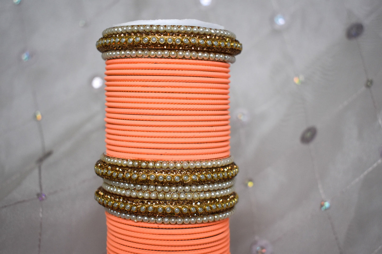 ‘Peach Bellini’ Bangle Set