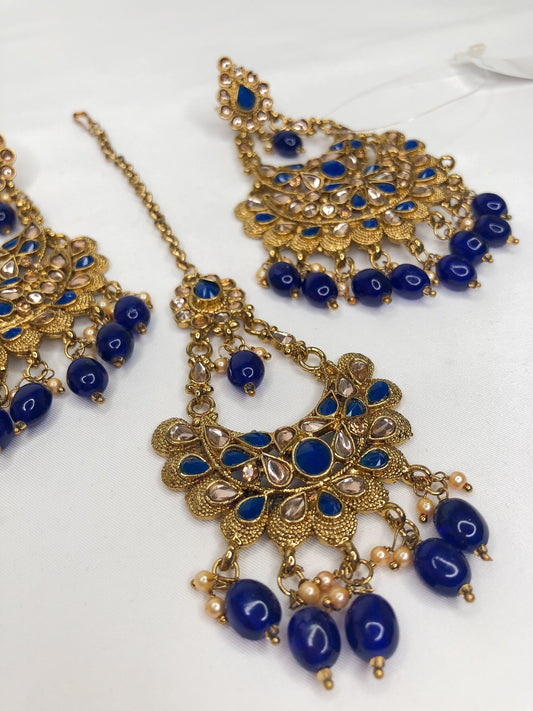 ‘Dolce Vita’ Tikka Set - Navy Blue