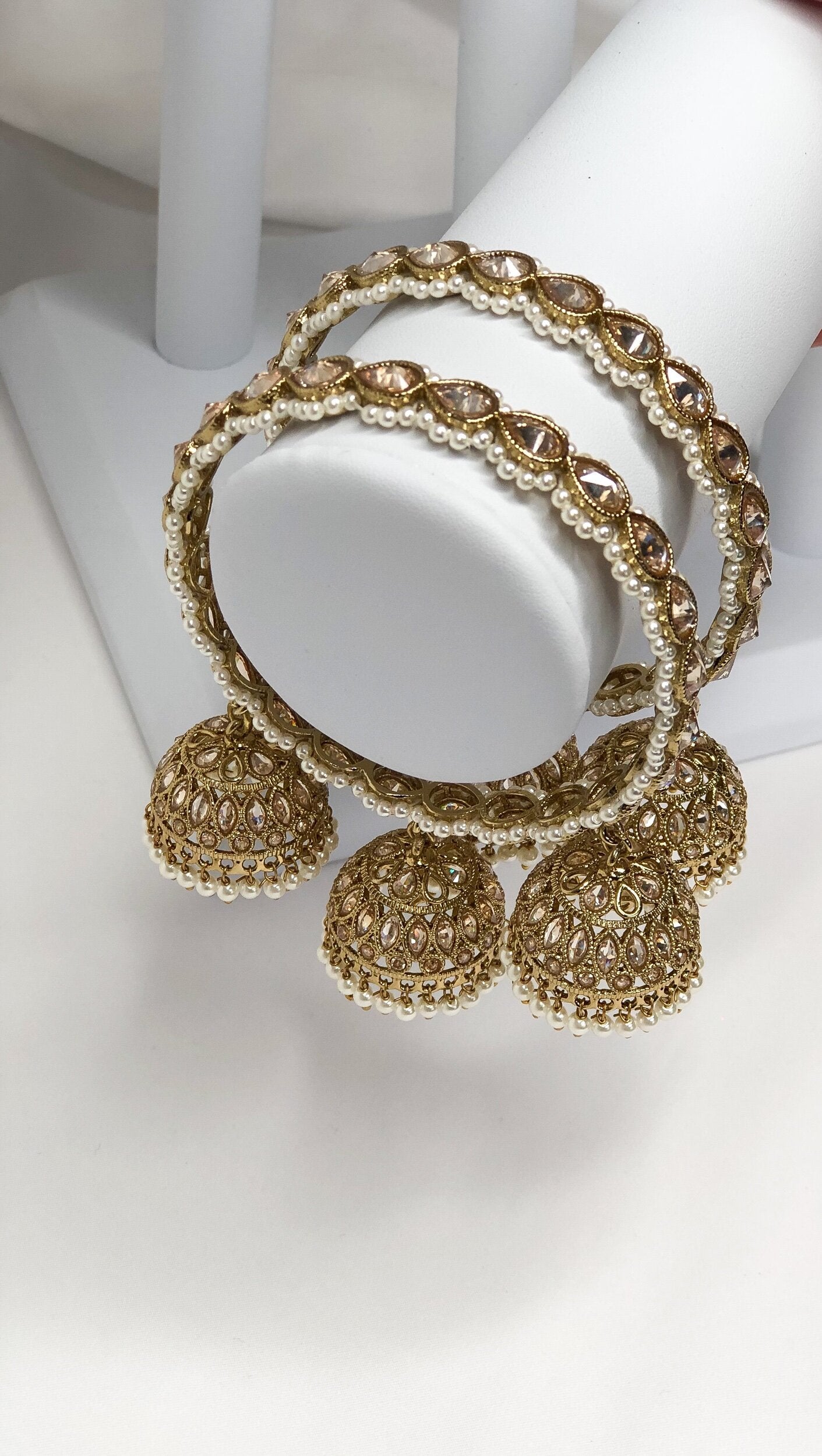 Triple Jhumki Bangle Pair