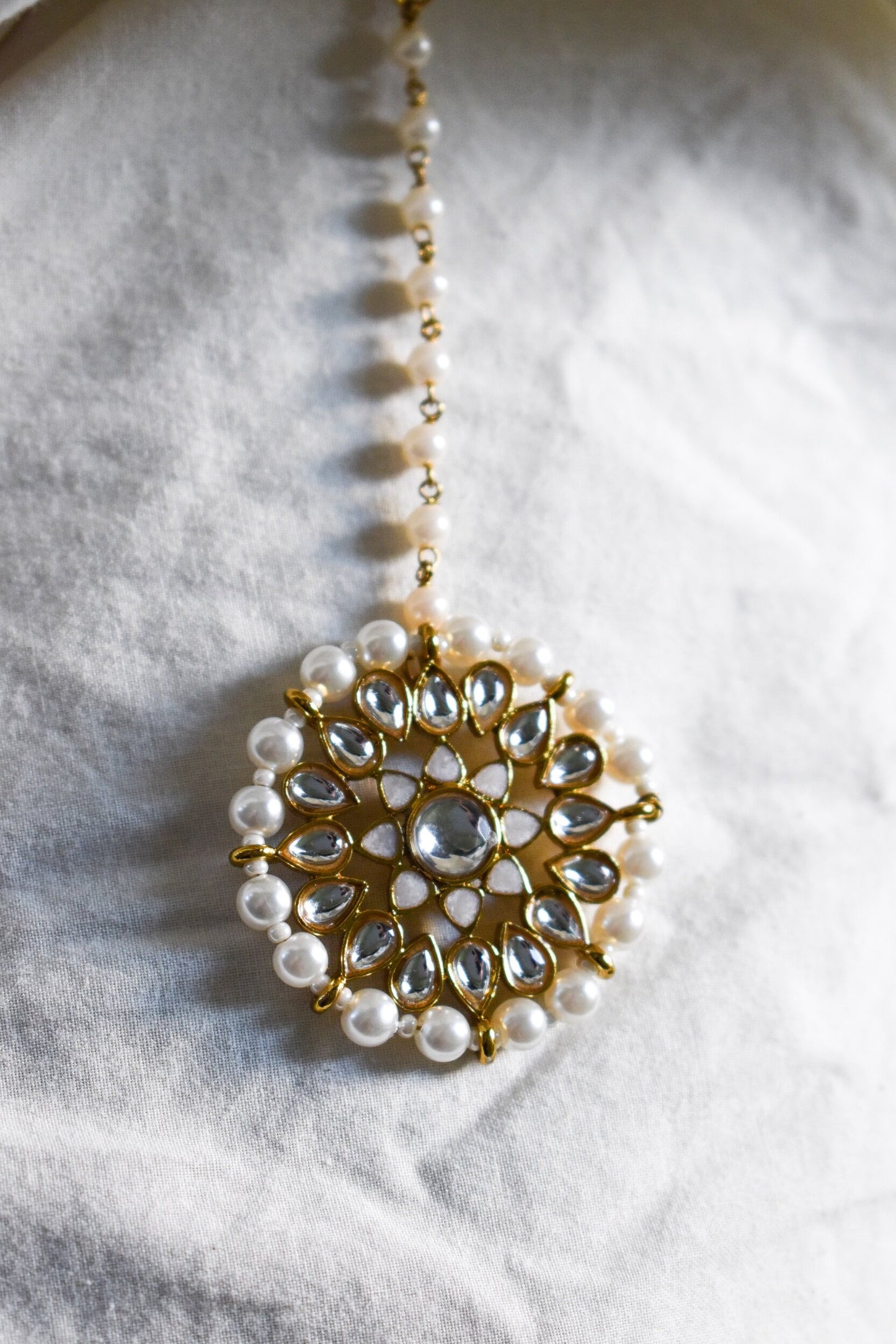 ‘Pearl Perfect’ Kundan Tikka