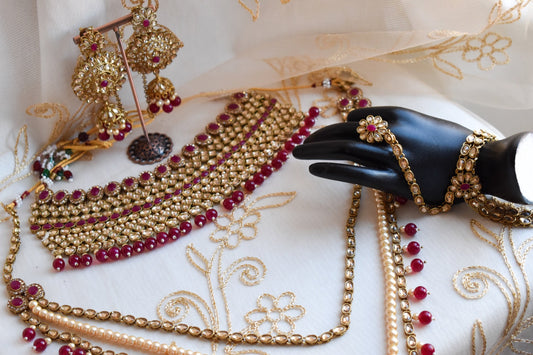 Sonia Full 6-piece Bridal Set - Plum