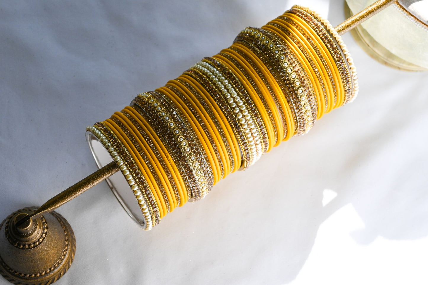 ‘Stargazing’ Bangle Set - Canary Yellow