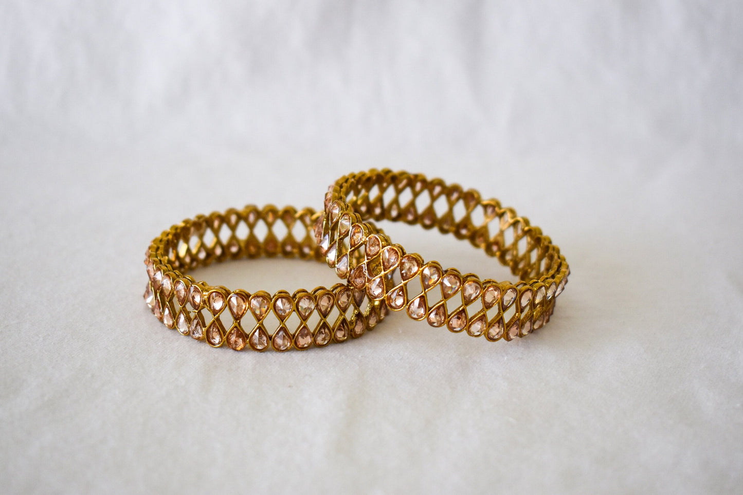 ‘A Golden Statement’ Polki Bangles