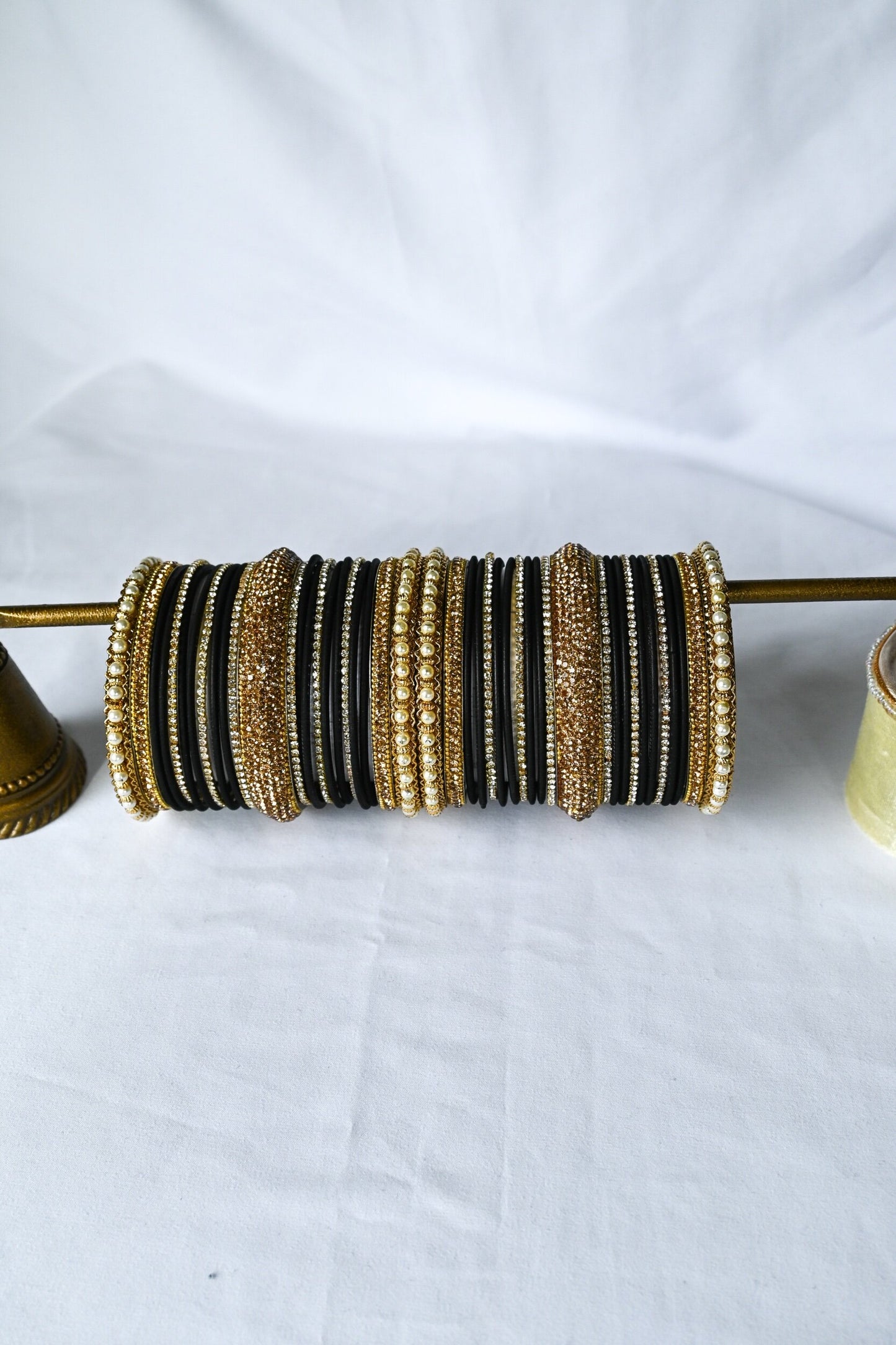 ‘Hermosa’ Bangle Set - Black