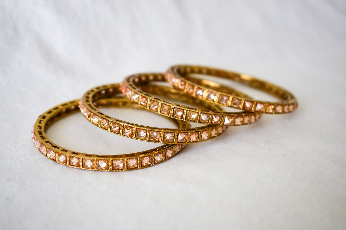 ‘Square’ in Polki Bangles