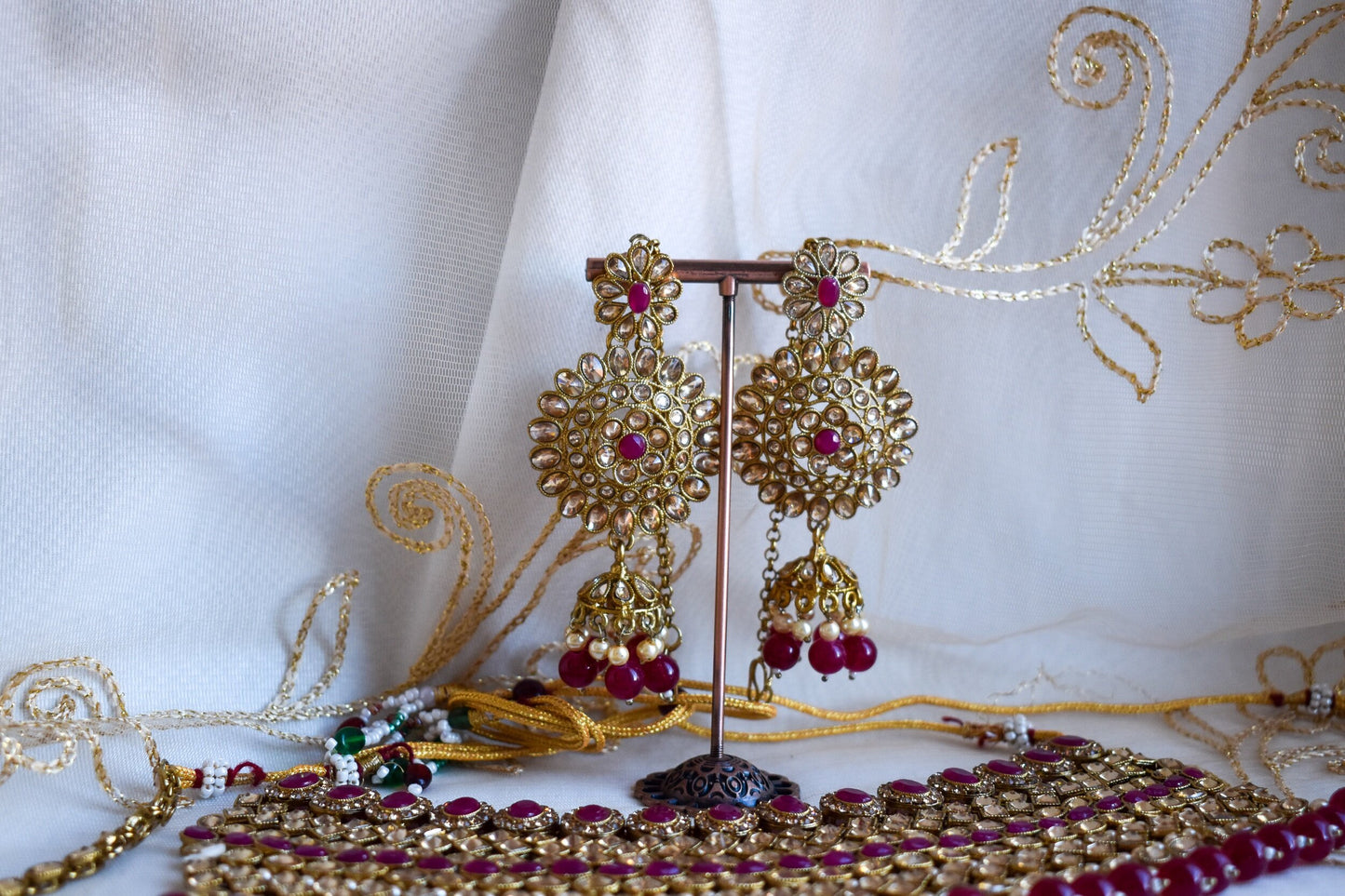 Sonia Full 6-piece Bridal Set - Plum