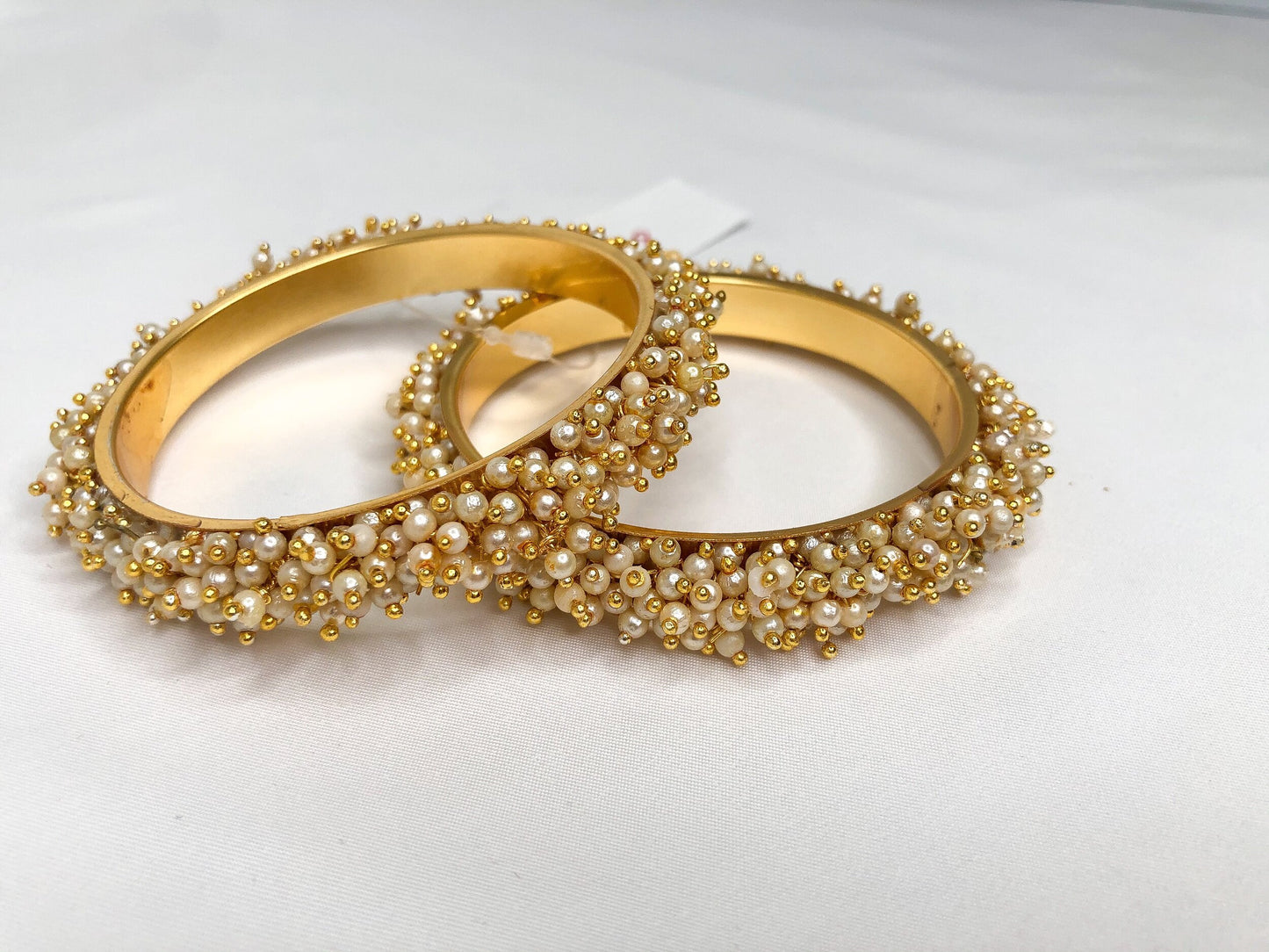 Pearl Statement Bangle Pair