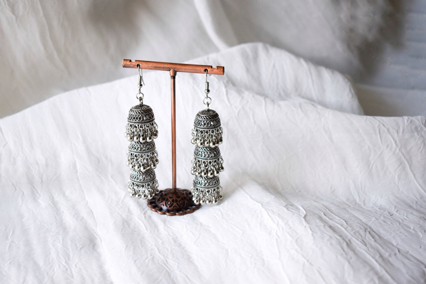 ‘Akshara’ Oxidized Earrings
