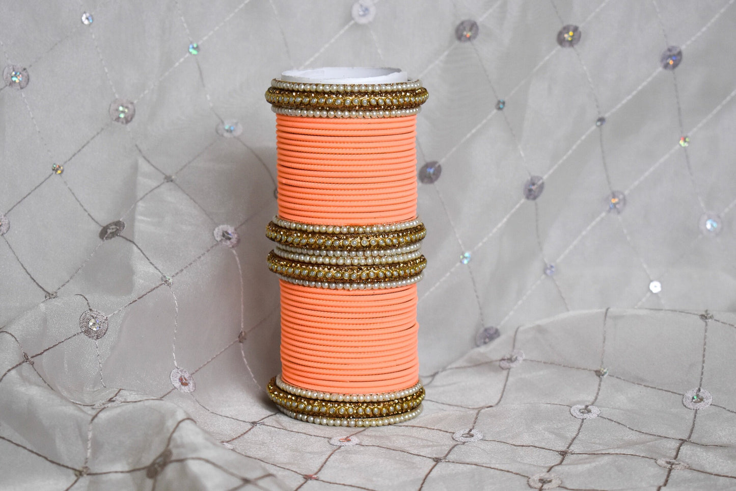 ‘Peach Bellini’ Bangle Set