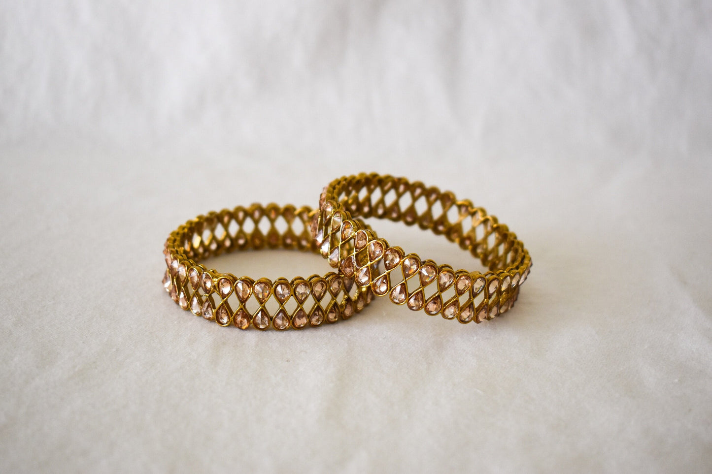 ‘A Golden Statement’ Polki Bangles