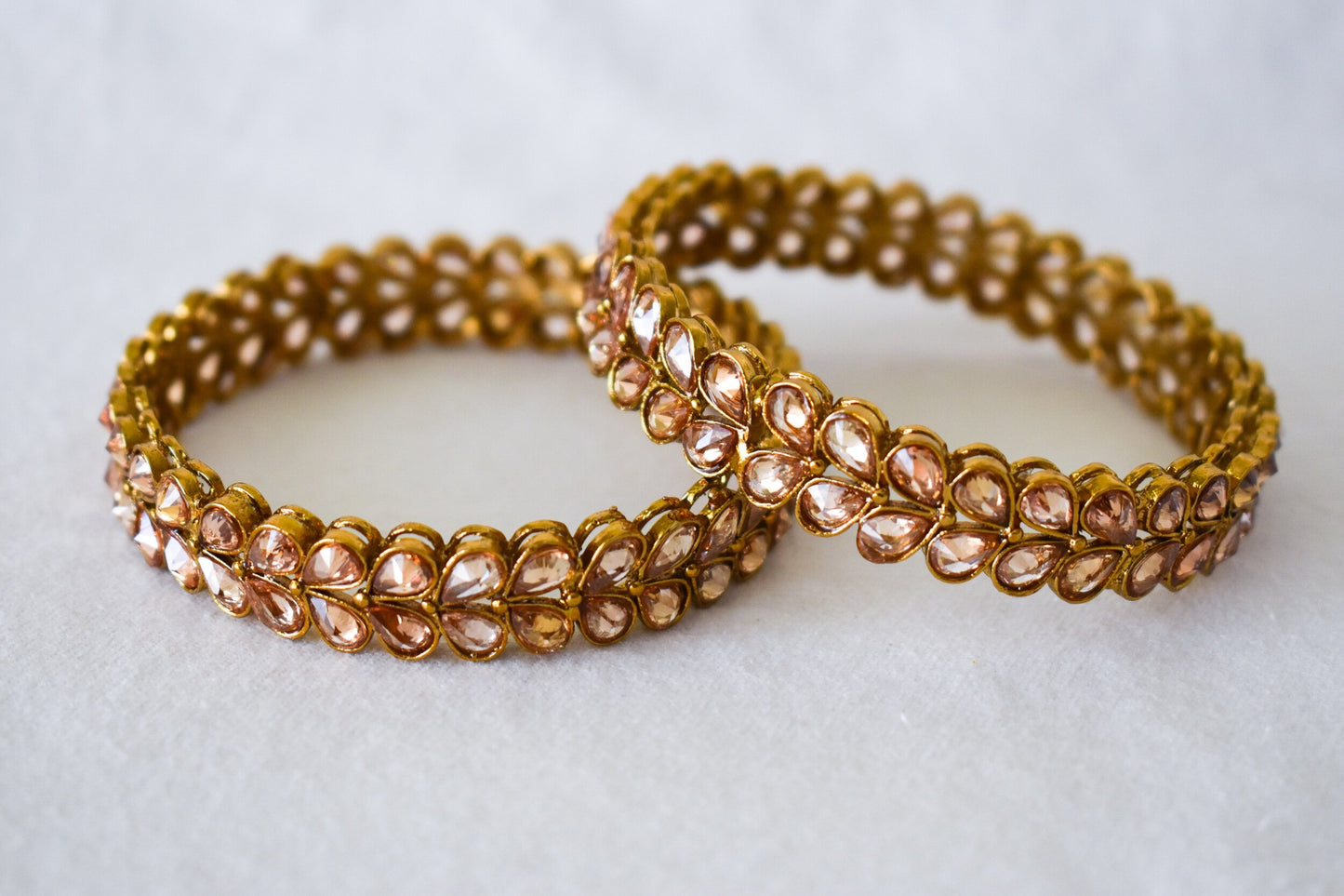 ‘Golden Leaf’ Polki Bangles