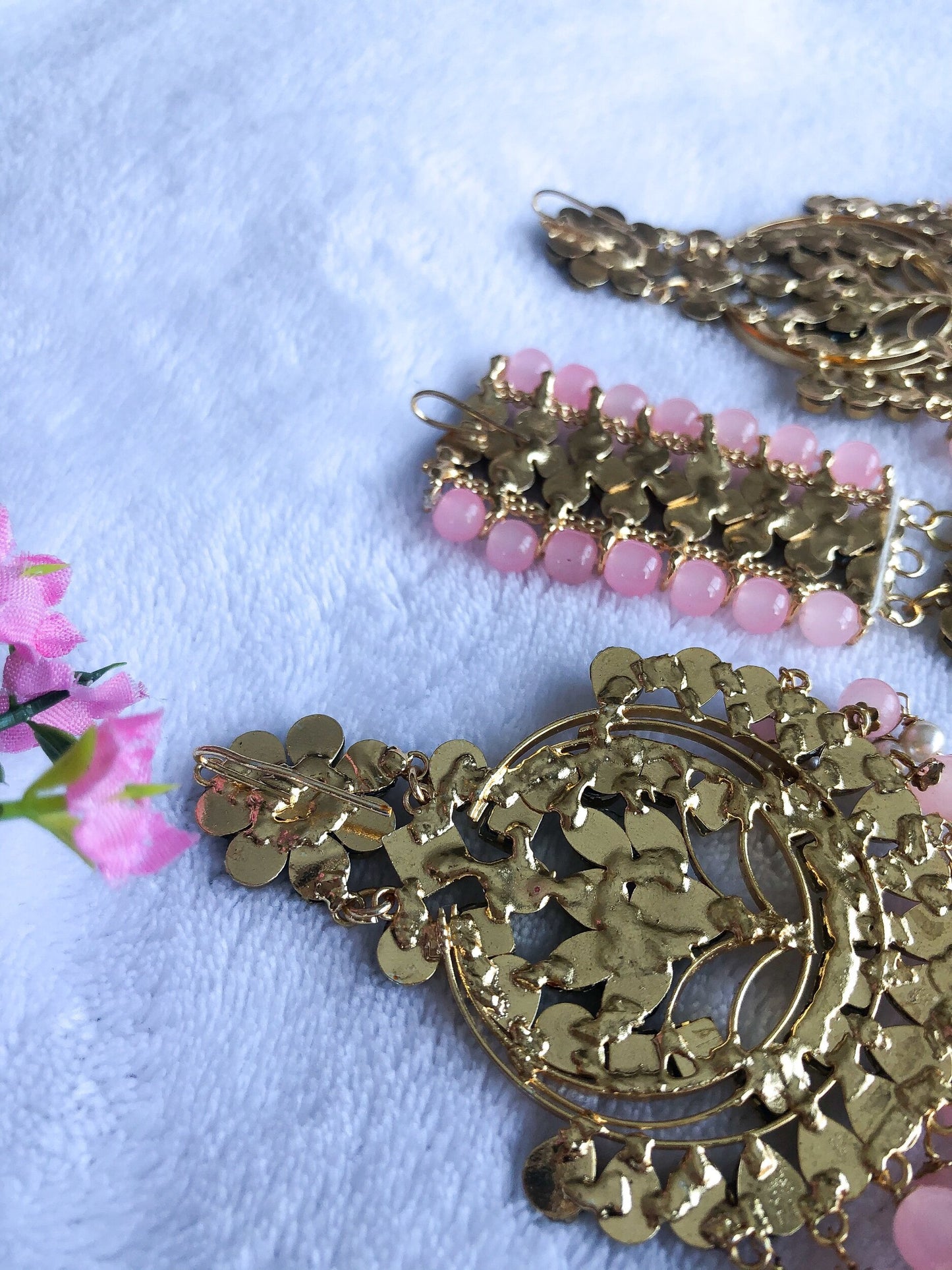 ‘Neet’ Kundan Pipal Patti Tikka Set - Gold