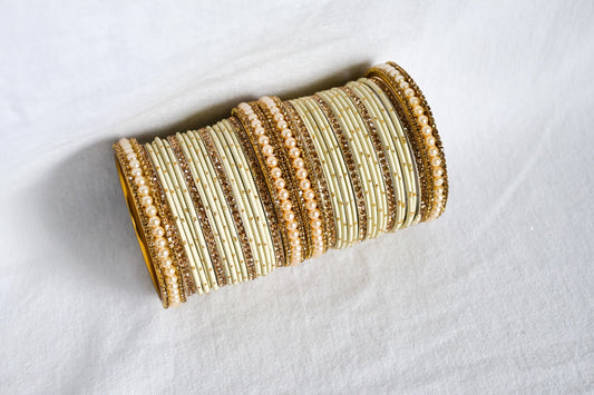 ‘Dream’ Bangle Set - Cream