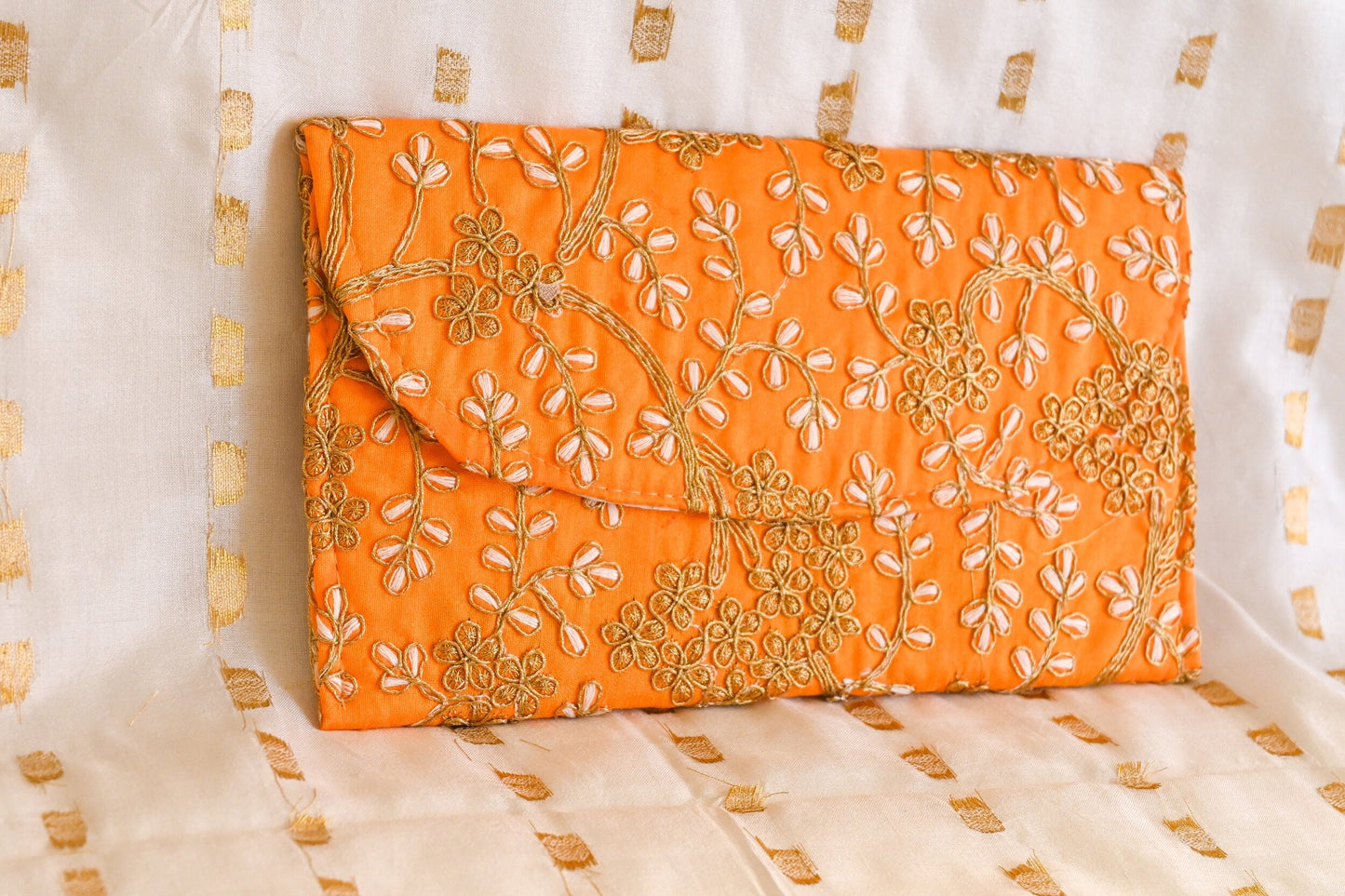 ‘Anoki’ Envelope Clutch - Orange