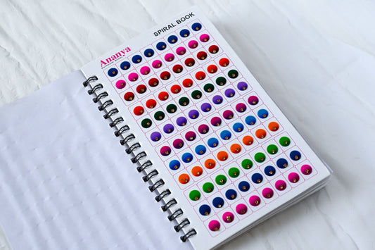 960 Bindis Book - Velvet with Rhinestone