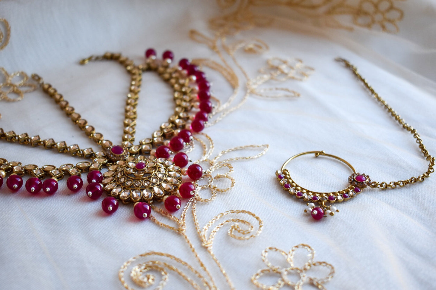 Sonia Full 6-piece Bridal Set - Plum