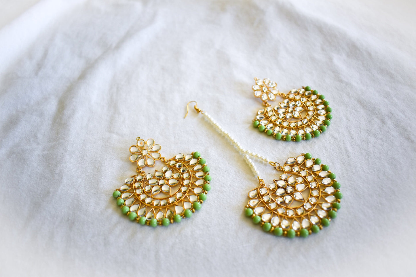 ‘Lime Green Queen’ Tikka Set