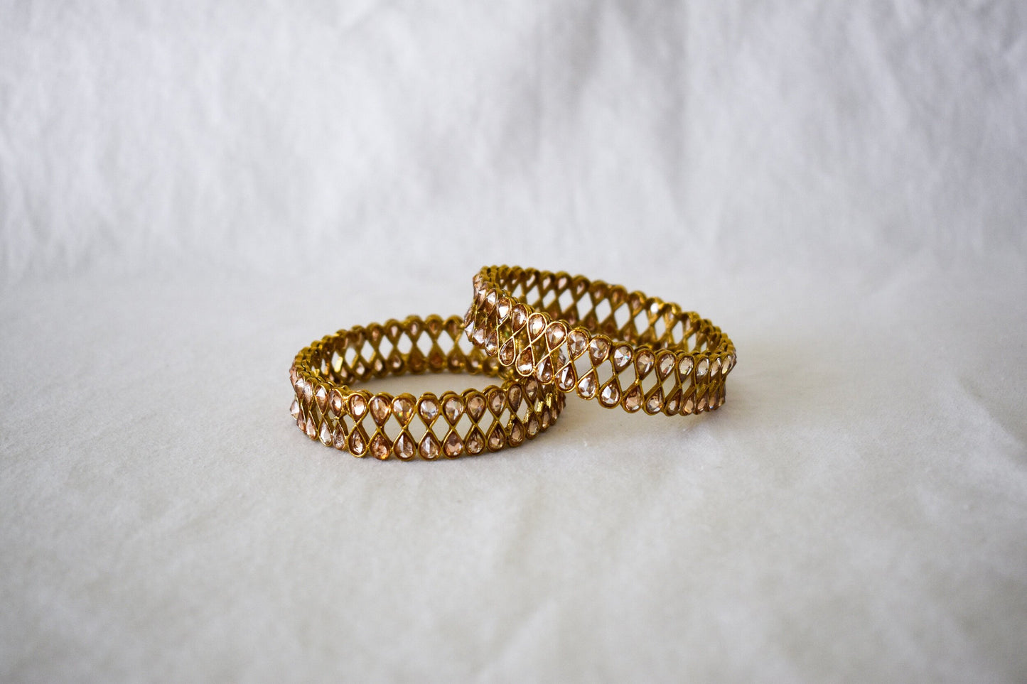 ‘A Golden Statement’ Polki Bangles