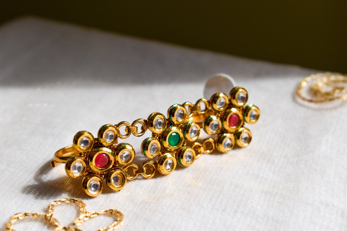 ‘Ishrat’ Kundan Statement Ring