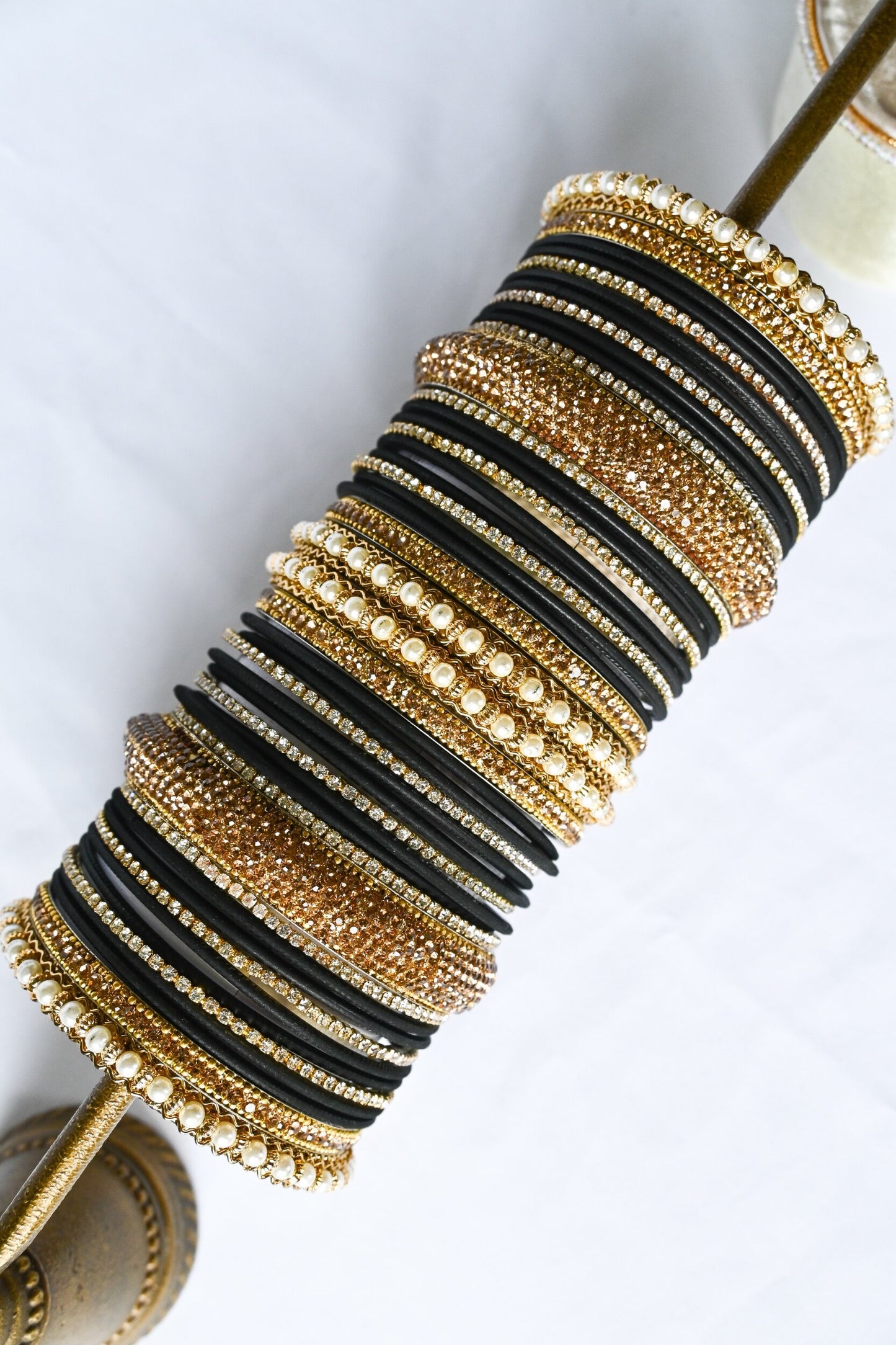 ‘Hermosa’ Bangle Set - Black